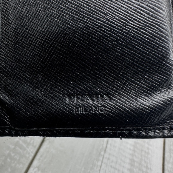 AUTHENTIC Prada wallet in black. - Picture 9 of 16